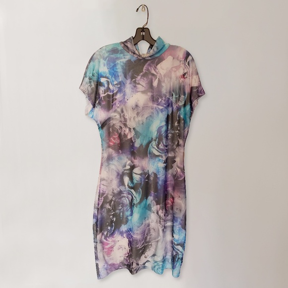 Grayse Kelly Women's Abstract Print Cocktail Dress (Large) - Picture 2 of 6